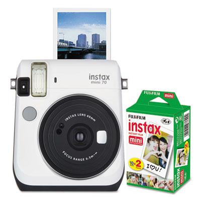 Fujifilm Instax Mini 70 White Camera Bundle