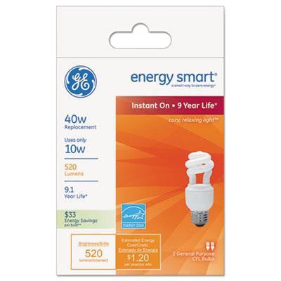 GE Energy Smart&reg; Compact Fluorescent Spiral Light Bulb