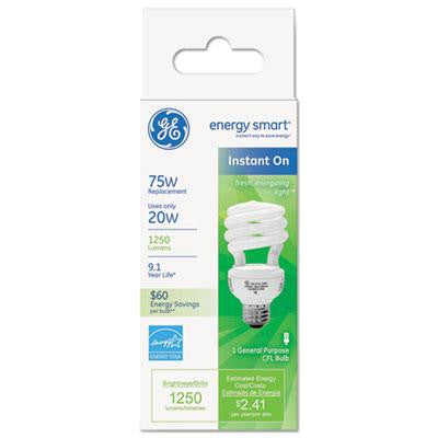 GE Energy Smart&reg; Compact Fluorescent Spiral Light Bulb