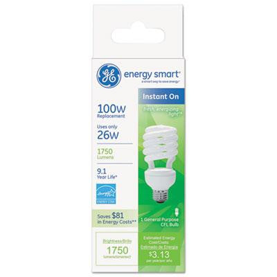 GE Energy Smart&reg; Compact Fluorescent Spiral Light Bulb