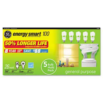 GE Energy Smart&reg; Compact Fluorescent Spiral Light Bulb