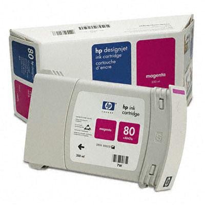 HP C4846A, C4847A, C4848A, C4871A, C4872A, C4873A, C4874A (80) Inkjet Cartridge