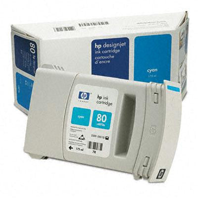 HP C4846A, C4847A, C4848A, C4871A, C4872A, C4873A, C4874A (80) Inkjet Cartridge