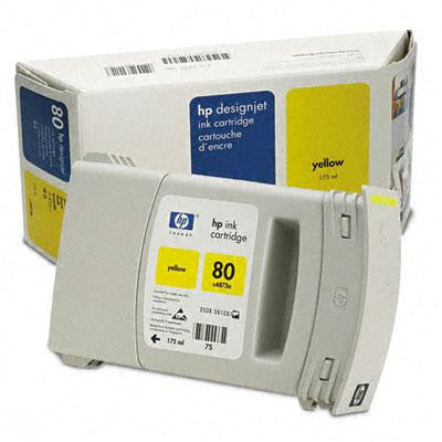 HP C4846A, C4847A, C4848A, C4871A, C4872A, C4873A, C4874A (80) Inkjet Cartridge