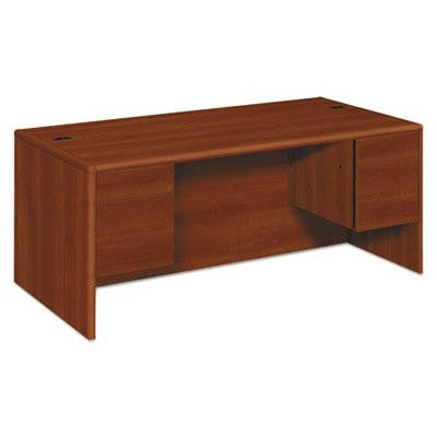 HON&reg; 10700 Series&trade; Double Pedestal Desk with Three-Quarter Height Pedestals