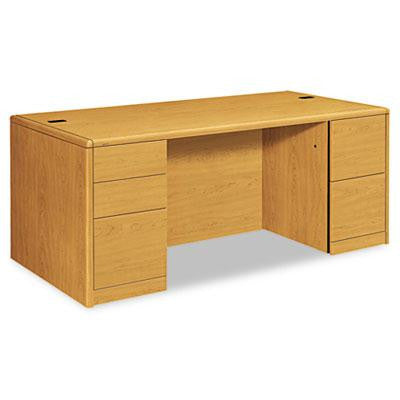 HON&reg; 10700 Series&trade; Double Pedestal Desk with Full-Height Pedestals