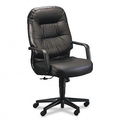 HON&reg; Pillow-Soft&reg; 2090 Series Leather Executive High-Back Swivel-Tilt Chair