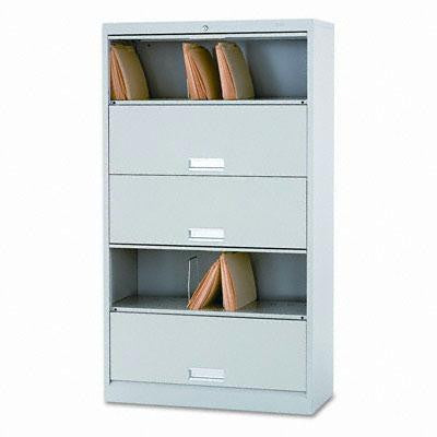 HON&reg; Brigade&reg; 600 Series Five-Shelf File with Receding Doors