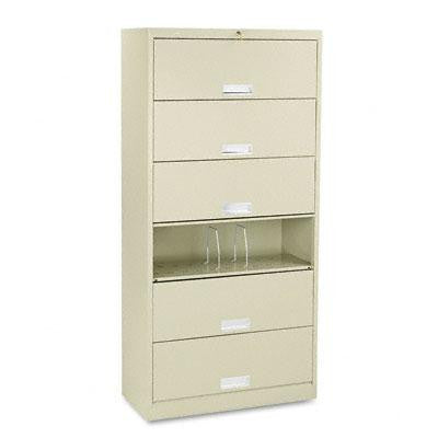 HON&reg; Brigade&reg; 600 Series Six-Shelf File with Receding Doors