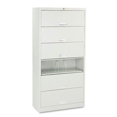 HON&reg; Brigade&reg; 600 Series Six-Shelf File with Receding Doors