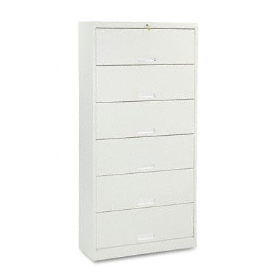 HON&reg; Brigade&reg; 600 Series Six-Shelf File with Receding Doors