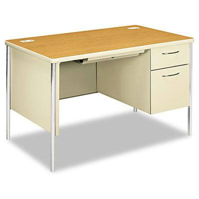 HON&reg; Mentor&reg; Series Single Pedestal Desk