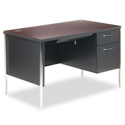 HON&reg; Mentor&reg; Series Single Pedestal Desk