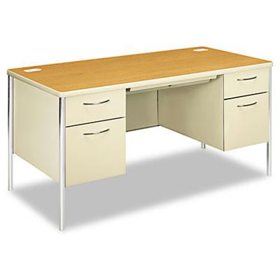 HON&reg; Mentor&reg; Series Double Pedestal Desk