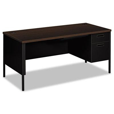 HON&reg; Metro Classic Series Single Pedestal "L" Workstation Desk