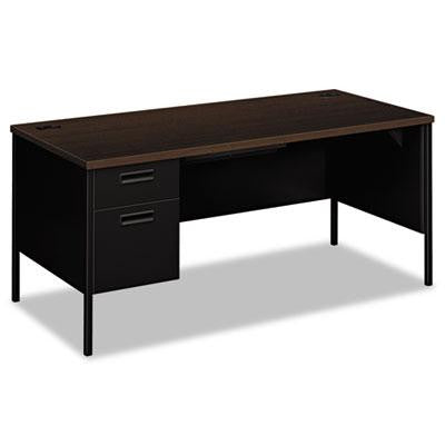 HON&reg; Metro Classic Series Single Pedestal "L" Workstation Desk