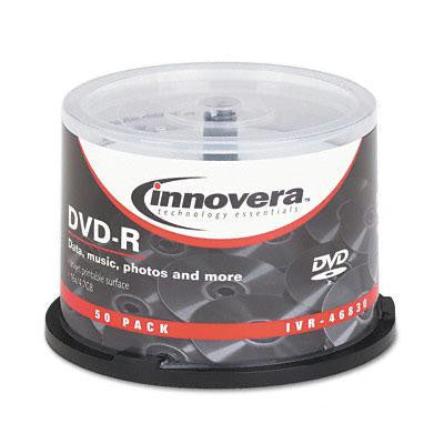 Innovera&reg; DVD-R Inkjet Printable Recordable Disc