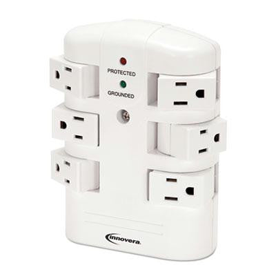 Innovera&reg; Six-Outlet Wall Mount Surge Protector