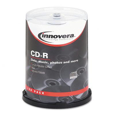 Innovera&reg; CD-R Inkjet Printable Recordable Disc