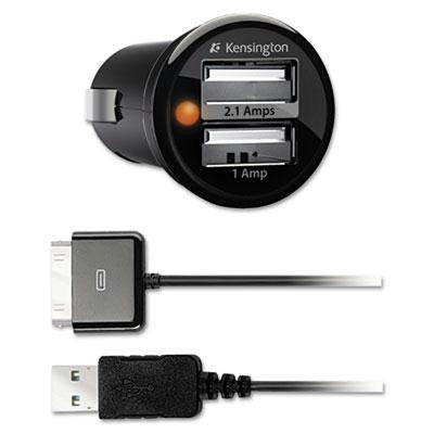 Kensington&reg; PowerBolt&trade; Duo Car Charger