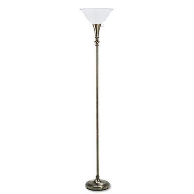 Ledu Antique Brass Finish Torchiere Lamp