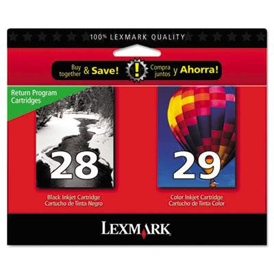 Lexmark&trade; 18C1590 28-29 Inkjet Cartridge Combo Pack