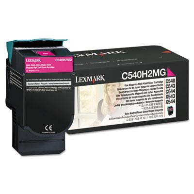 Lexmark&trade; C540H2CG, C540H2MG, C540H2YG Toner