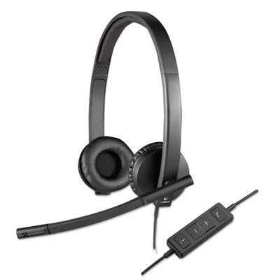 Logitech&reg; USB H570e Over-the-Head Wired Headset