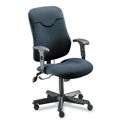 Mayline&reg; Comfort Series Executive Posture Swivel-Tilt Chair with Cut-Out Feature