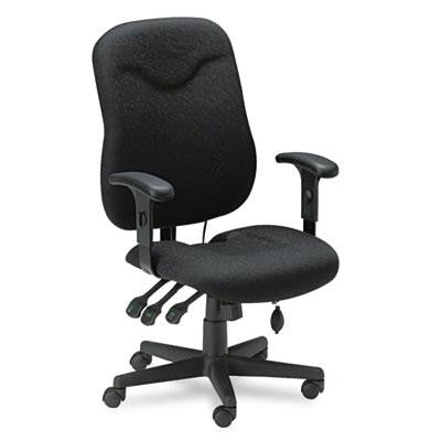 Mayline&reg; Comfort Series Executive Posture Swivel-Tilt Chair with Cut-Out Feature