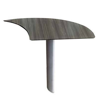 Mayline&reg; Medina&trade; Series Laminate Curved Desk Extension