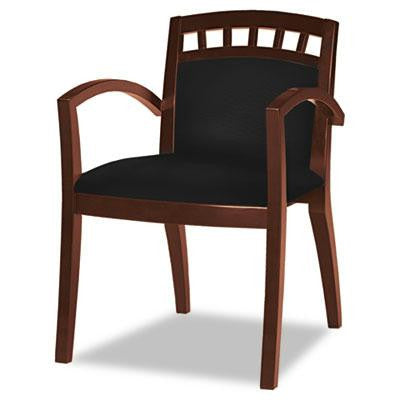 Mayline&reg; Mercado&trade; Series Leather Seating Arch-Back Guest Chair