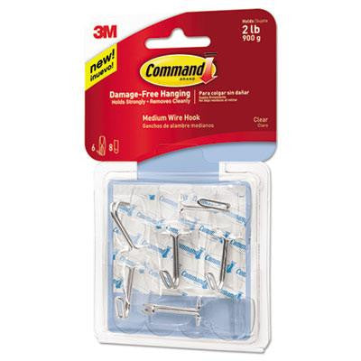 Command&trade; Clear Hooks and Strips