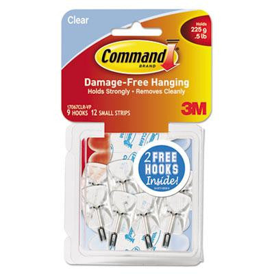 Command&trade; Clear Hooks and Strips