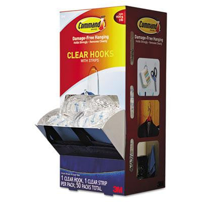 Command&trade; Clear Hooks and Strips