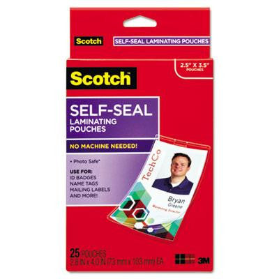 Scotch&trade; Self-Sealing Laminating Pouches