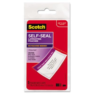 Scotch&trade; Self-Sealing Laminating Pouches