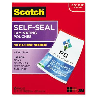 Scotch&trade; Self-Sealing Laminating Pouches