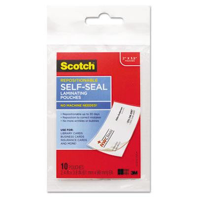 Scotch&trade; Self-Sealing Laminating Pouches