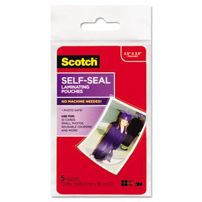 Scotch&trade; Self-Sealing Laminating Pouches