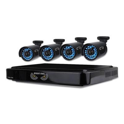 Night Owl Eight-Channel Smart HD Video Security System with Four 720p HD Cameras