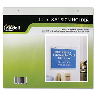 NuDell&trade; Clear Plastic Sign Holders