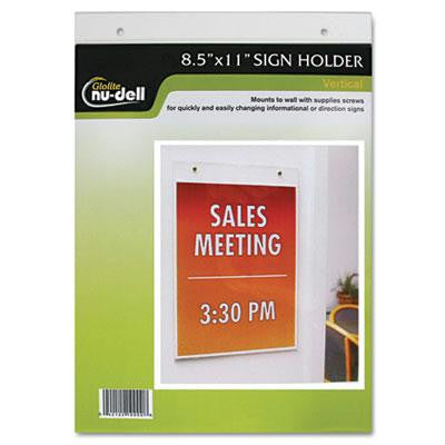 NuDell&trade; Clear Plastic Sign Holders