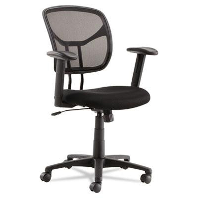 OIF Swivel-Tilt Mesh Task Chair with Adjustable Arms