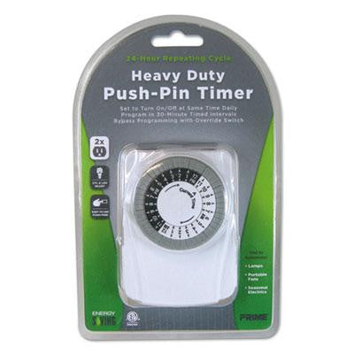 PRIME&reg; Heavy Duty Push-Pin Timer