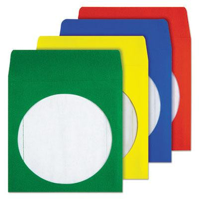 Quality Park&trade; Colored CD-DVD Paper Sleeves