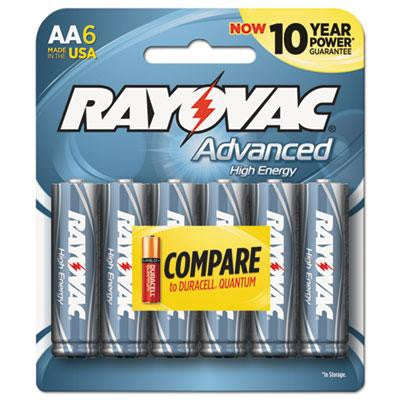 Rayovac&reg; Advanced High Energy Alkaline Batteries