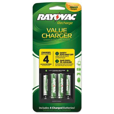 Rayovac&reg; Four-Position Value Charger