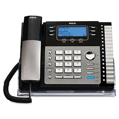 RCA&reg; ViSYS&trade; Four-Line Corded Expandable Business Phone System