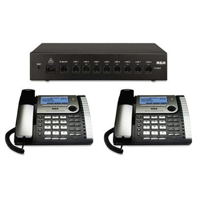 RCA&reg; Eight-Line Corded Office Phone System